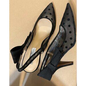 I•N•C Women's Black Coletta Slingback Pointed Toe Heels, Size 10